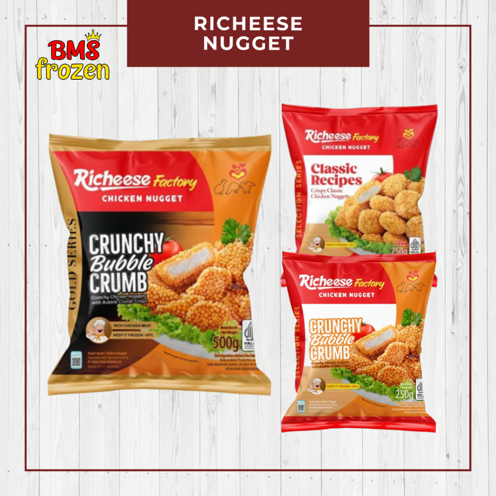 

BMS Frozen Mart | Richeese Nugget Crunchy Bubble Crumb - Richeese Chicken Nugget