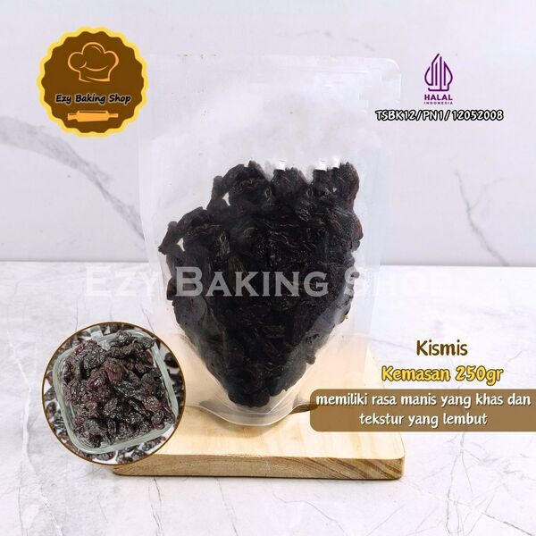 

Kismis 250gr / Raisin siap pakai untuk campuiran cake dll