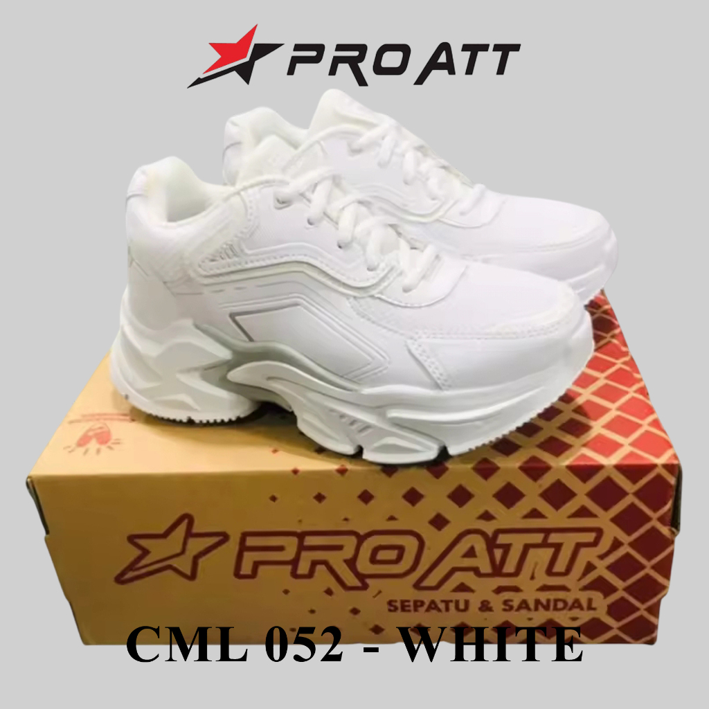 PRO ATT CML 052 | Sepatu Sneakers Wanita White | Sepatu Casual Wanita