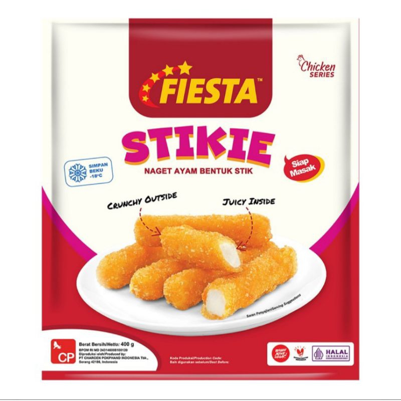 

Fiesta Naget Ayam Stikie 400 g - only sameday dan instan