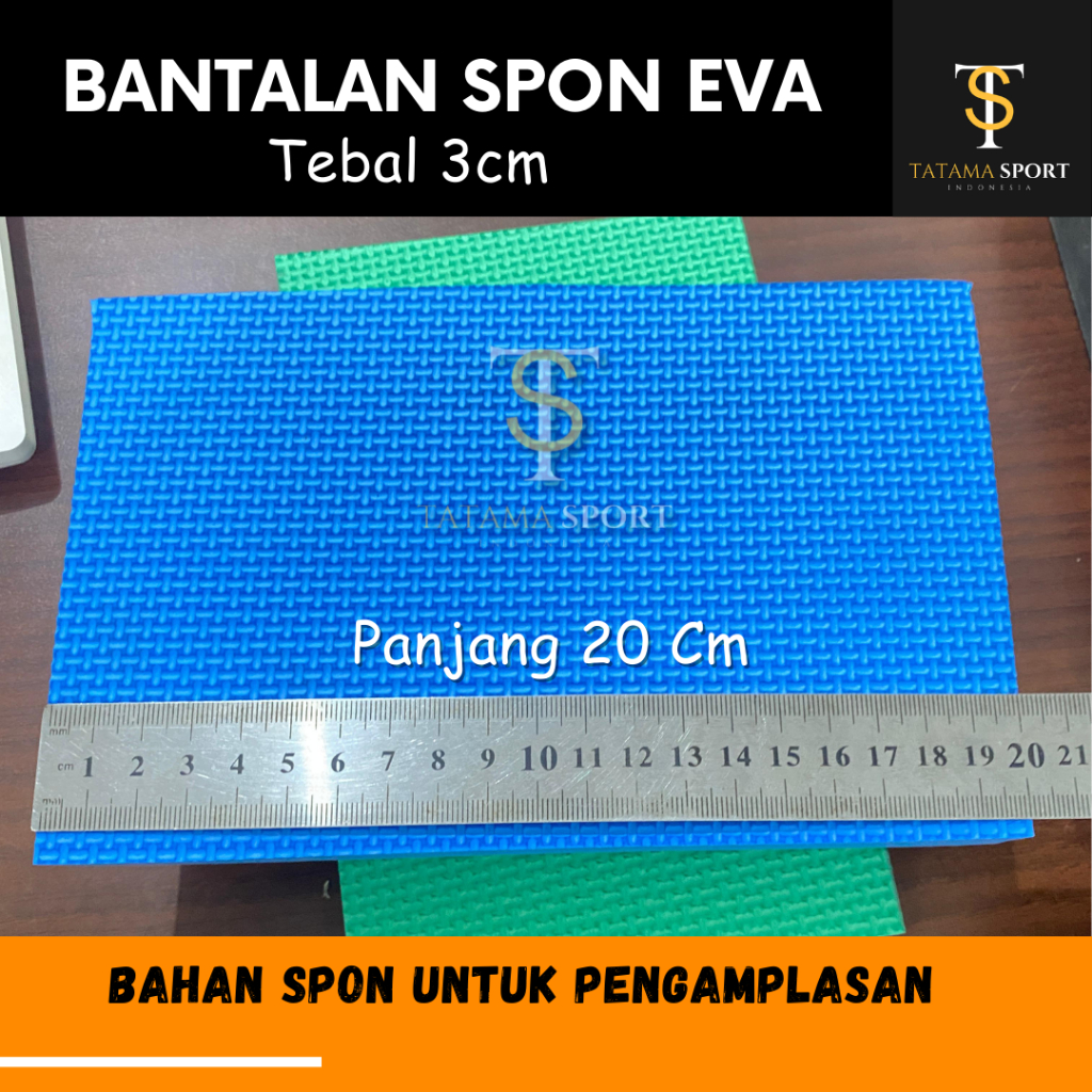 GROSIR Spon Eva - Bantalan Spon Eva  20 x 12,5 cm Tebal 3 cm