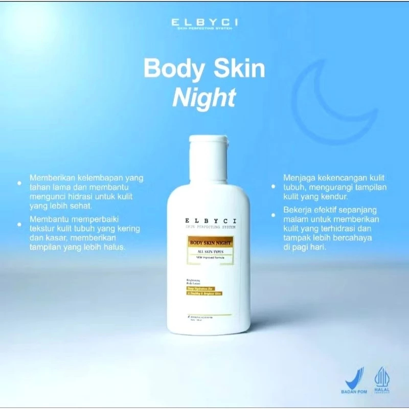 BODY SKIN NIGHT ELBYCI / LOTION MALAM ELBYCI