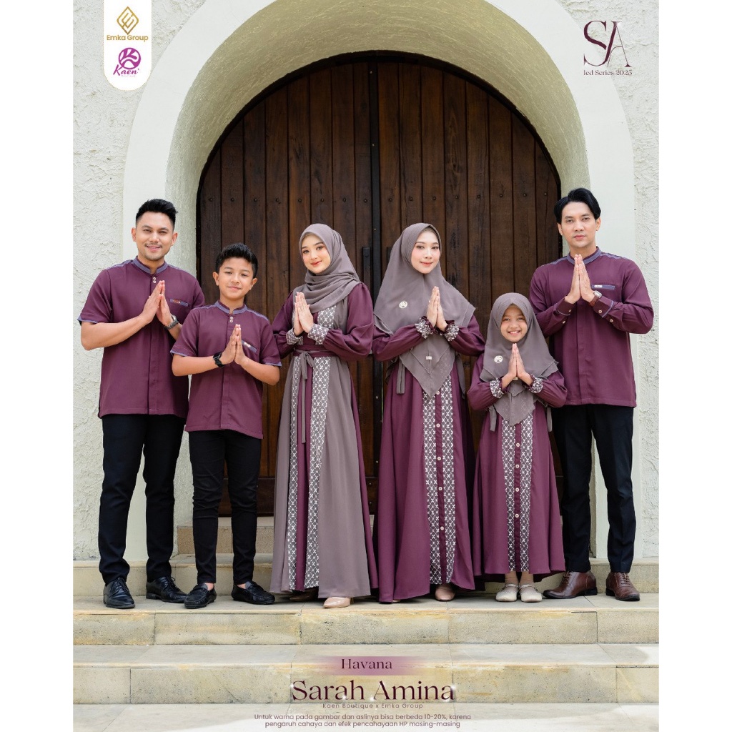 SARIMBIT SARAH AMINA WARNA HAVANA EMKA HIJAB