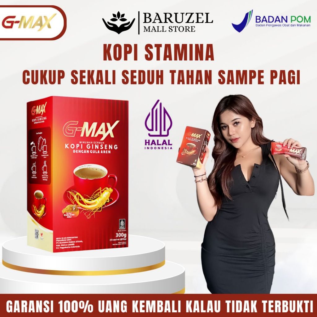 

KOPI GMAX-KOPI STAMINA XTRAK GINGSENG GULA AREN AMAN