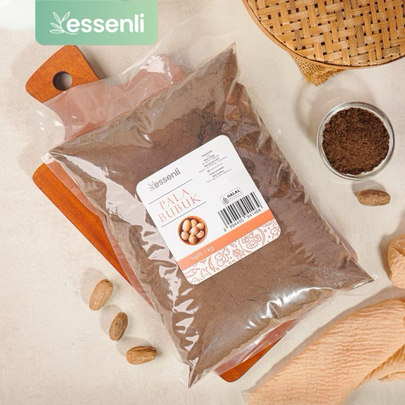 

ESSENLI Pala Bubuk Murni tanpa campuran 1kg
