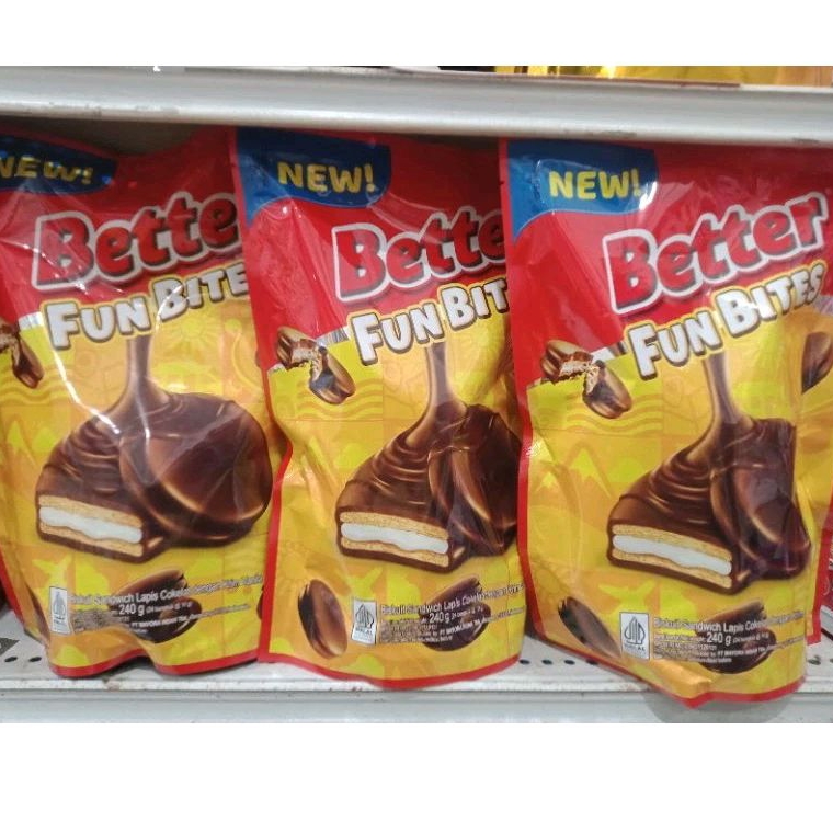 

[ DESEMBER 2025 ]NEW!! BETTER FUN BITES Pouch 240gr isi 24 pcs