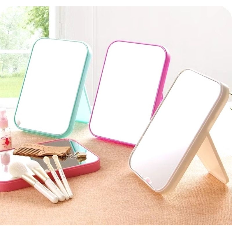Cermin Lipat Persegi / Kaca Rias MakeUp / Cermin MakeUp / Beauty Mirror / Kaca Rias Make Up Lipat Po