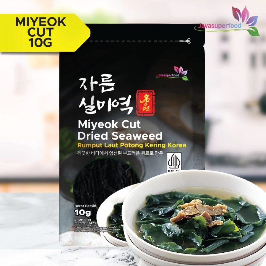 

Java Superfood Wakame Miyeok Cut 10gr/20gr Bahan Miso Soup Ramen Udon Rumput Laut Kering Dried Seaweed Korean Sup Bumbu Kreasi Masakan Jepang Korea Enak Lezat Original Murah Malang Jatim