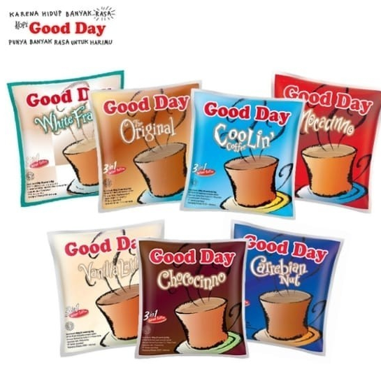 

Good Day Kopi Sachet Kopi Seduh 20gr 1 Renceng isi 10 Sachet