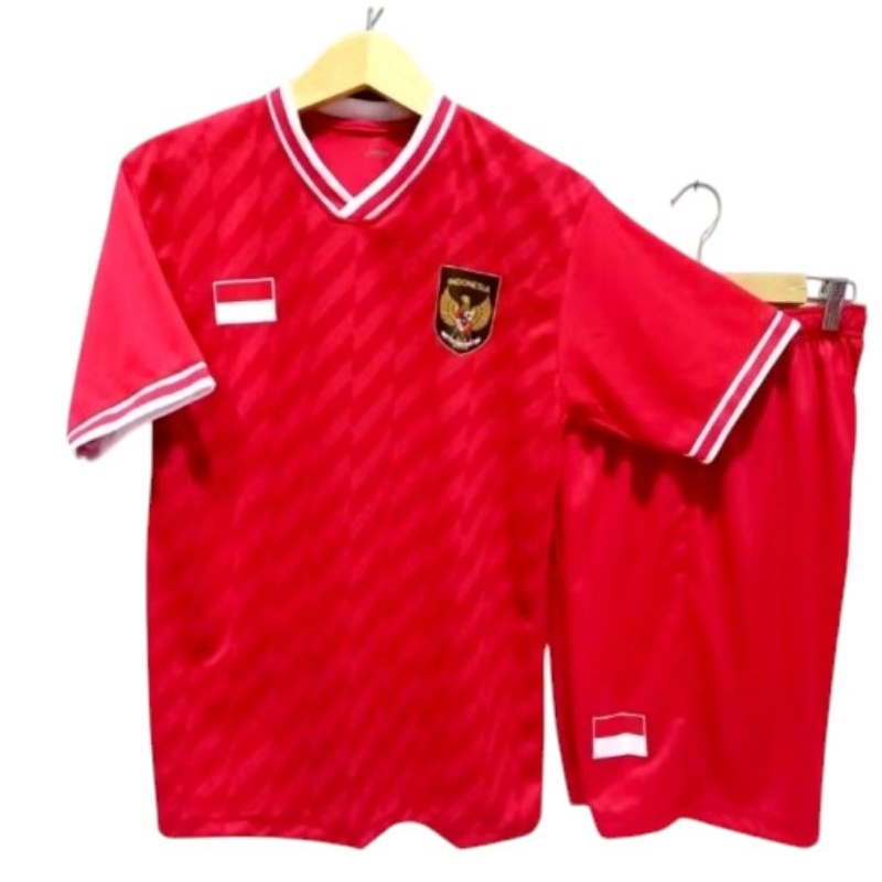 Stelan Jersey Futsal Volly Badminton Pria dan Wanita Timnas Indonesia Dewasa