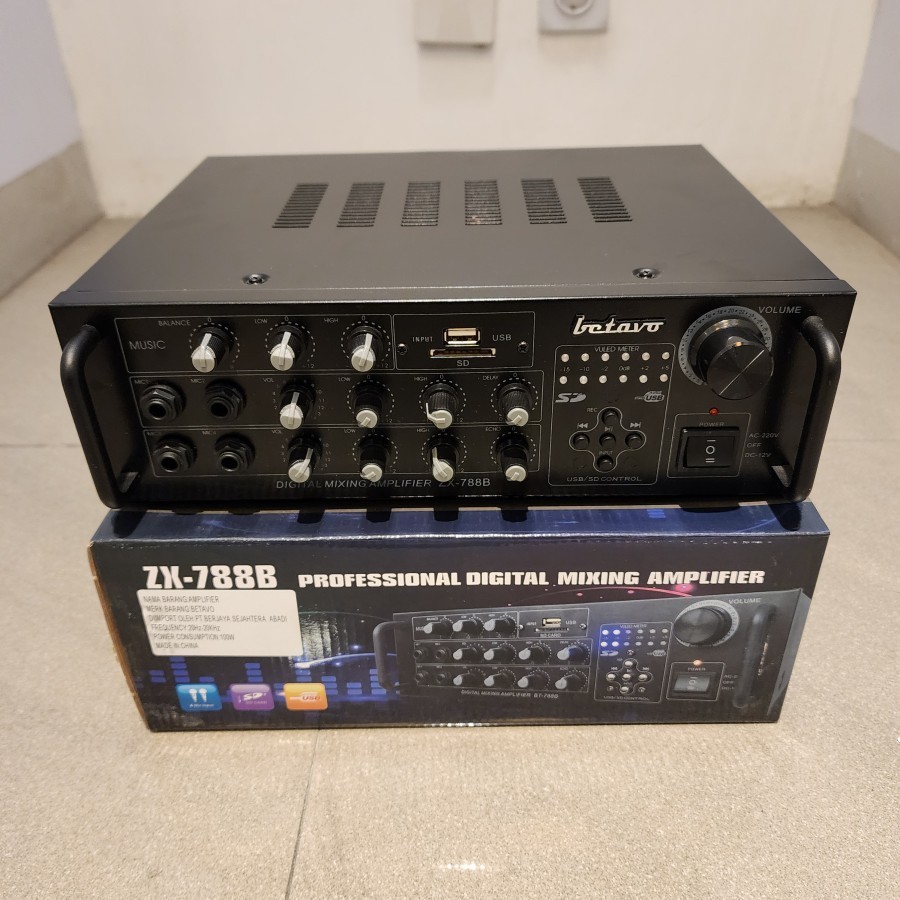 Power amplifier karaoke betavo zx 788