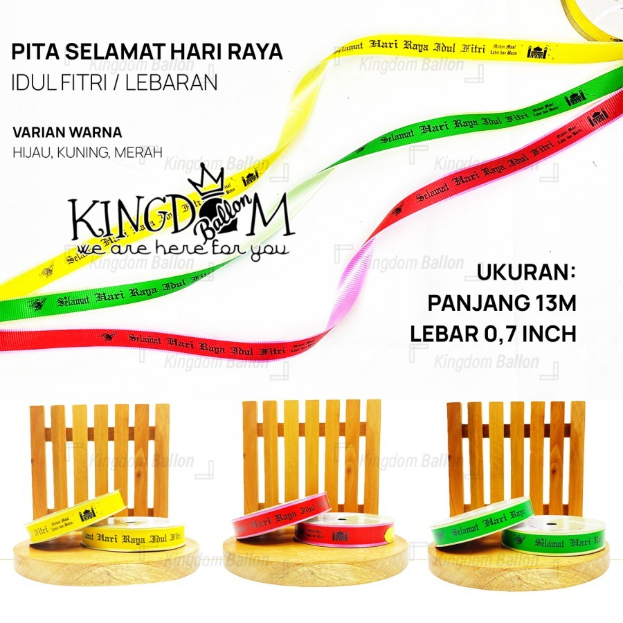 

Pita Ribbon Idul Fitri / Pita Roll Selamat Hari Raya Idul Fitri