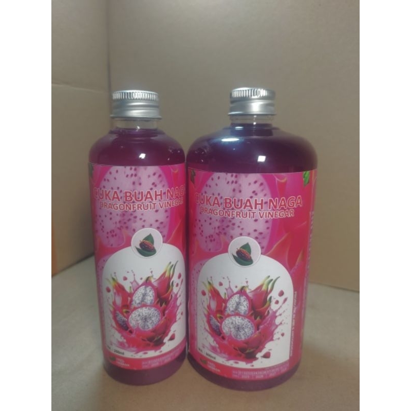 

cuka buah naga | Dragon Fruits Vinegar Cap Kurma Naik Daun