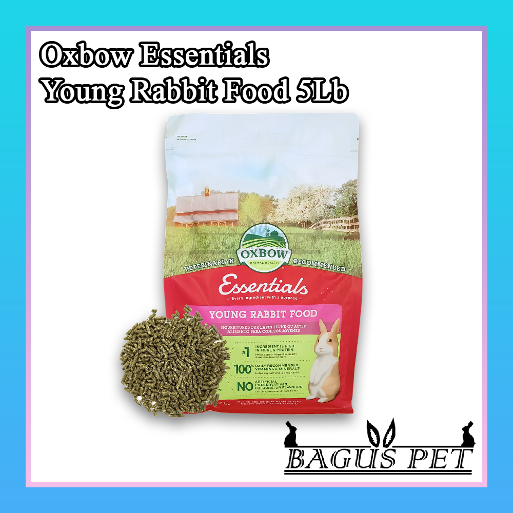 Oxbow Essentials Young Rabbit 5Lb | Makanan Kelinci Oxbow Essentials Young Rabbit 2.25kg | Pelet