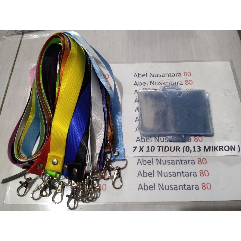 

paket Tali 2cm polos+plastik panitia uk 7X10 tidur isi paket 10 pcs tebal plastik 0, 13 mikron