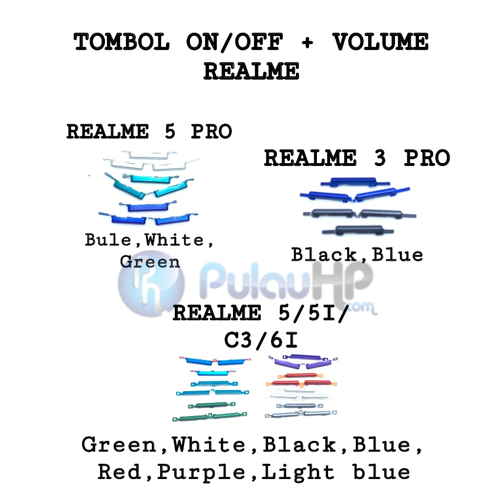 Ph Bandung _ Tombol Luar Set On/Off+Volume Realme (1)