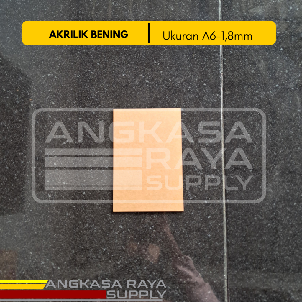 

Akrilik Bening A6 ketebalan 1,8mm/Acrylic Sheet Clear