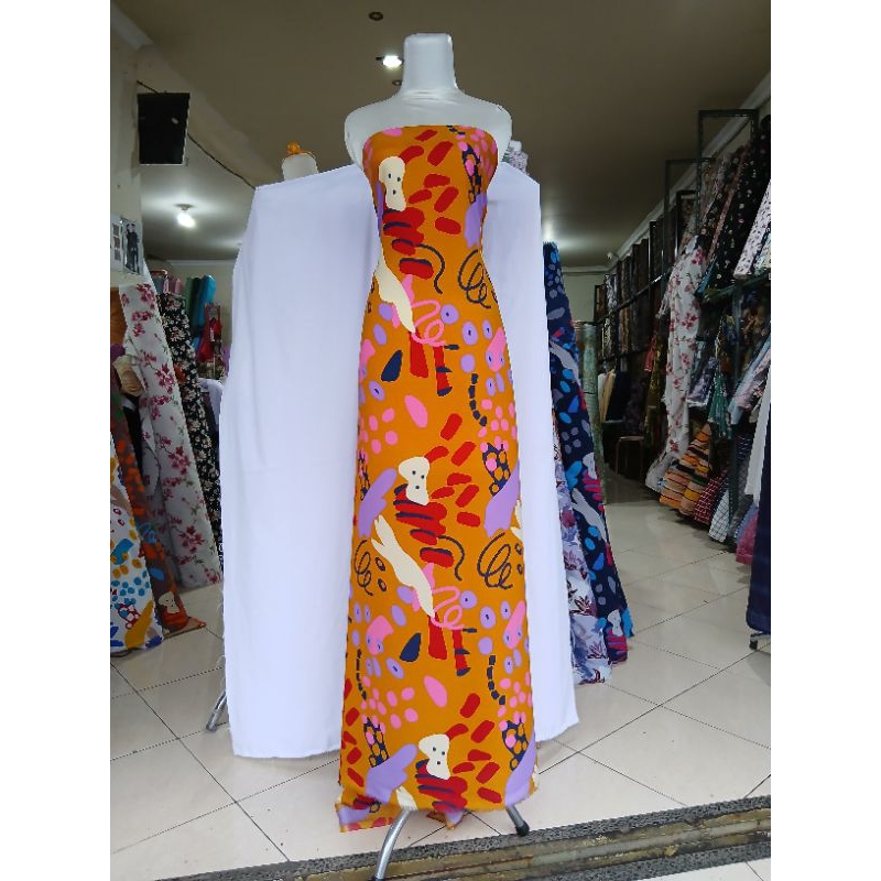 kain wolfis motif abstrak lebar 150cm