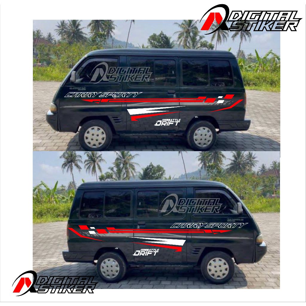 Stiker mobil futura cutting stiker list body samping mobil futura