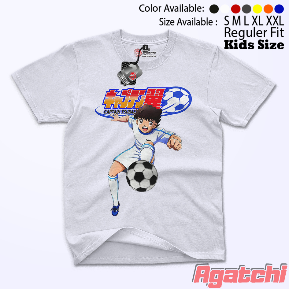 Baju Kaos Atasan Anak Laki - Laki Agatchi Motif Captain Tsubasa - Baju Captain Tsubasa