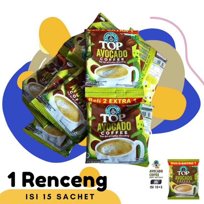 

Top Kopi Avocado renceng isi 15 bks