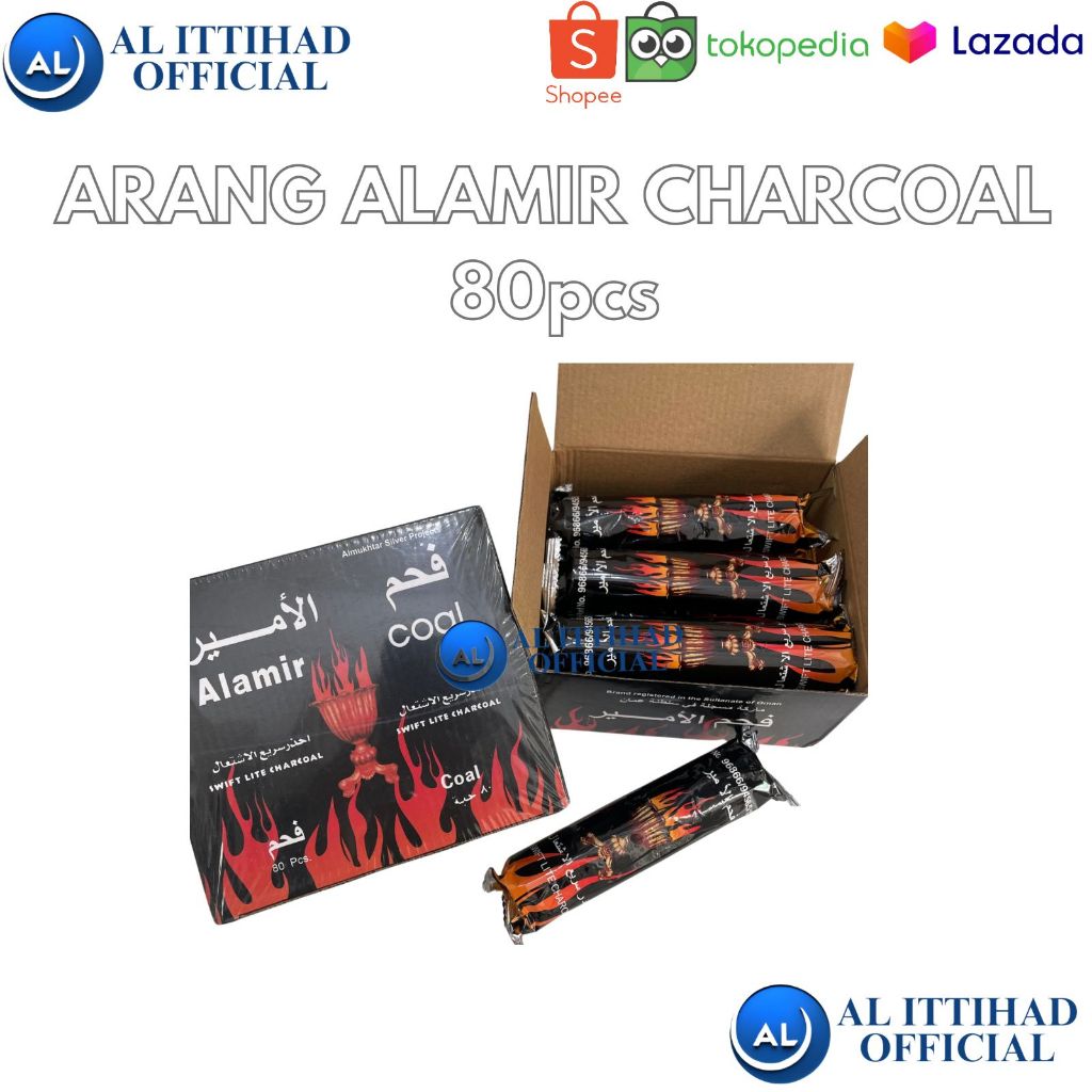 1box isi 80-arang magic alamir_Al rahal_areng donat cepat menyala