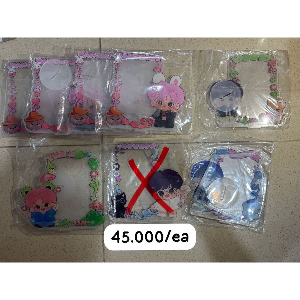 [MEANIE_LATTE|READY STOCK|BACA DESKRIPSI] SEVENTEEN FANMADE PHOTO CARD HOLDER STANDEE ACRYLIC JEONGH