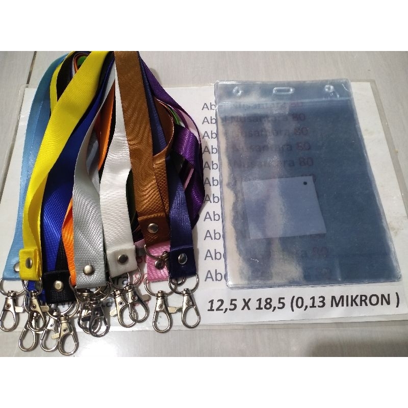 

paket Tali 2cm polos+plastik panitia uk 12,5x18,5 cm isi paket 10 pcs tebal plastik 0, 13 mikron