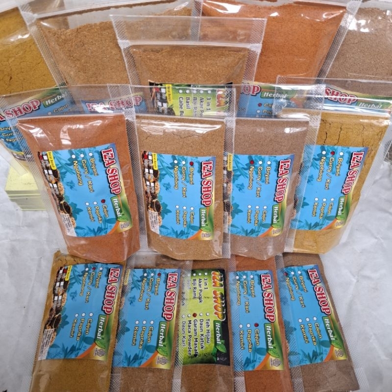 

Rempah Bumbu//Briyani//Cajun//Kari//Ngohiong//Garam Masala 50gr/100gr