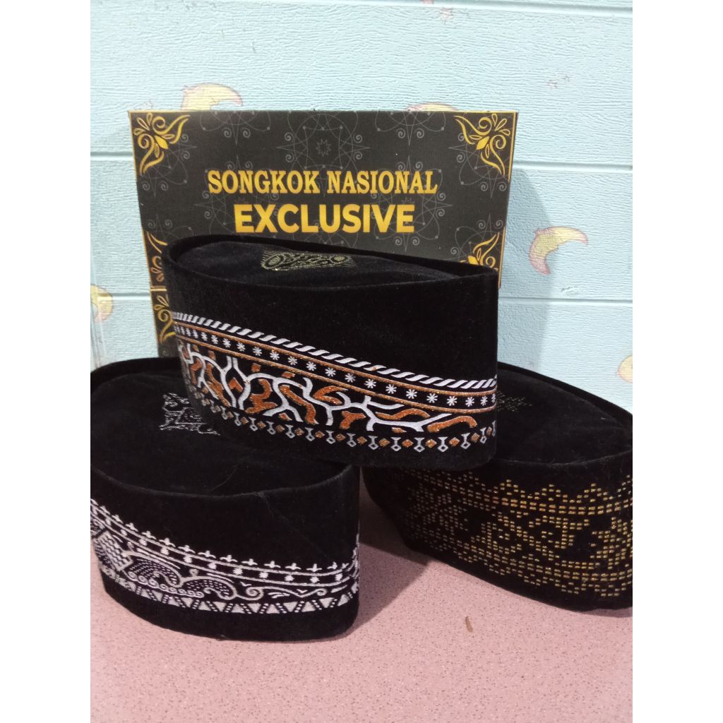 SONGKOK PECI KOPIAH BATIK SABLON