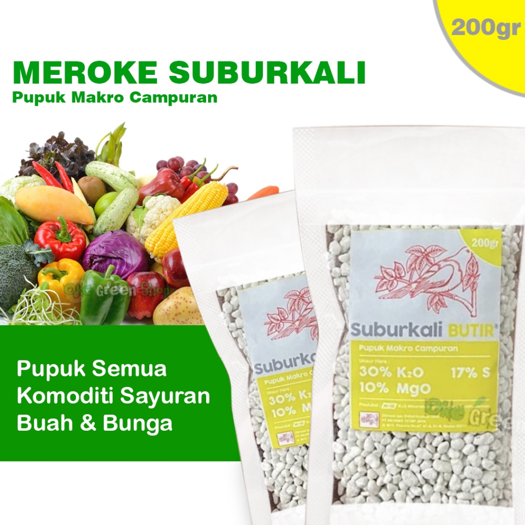 200gr - Pupuk Meroke Suburkali Butir Makro Campuran