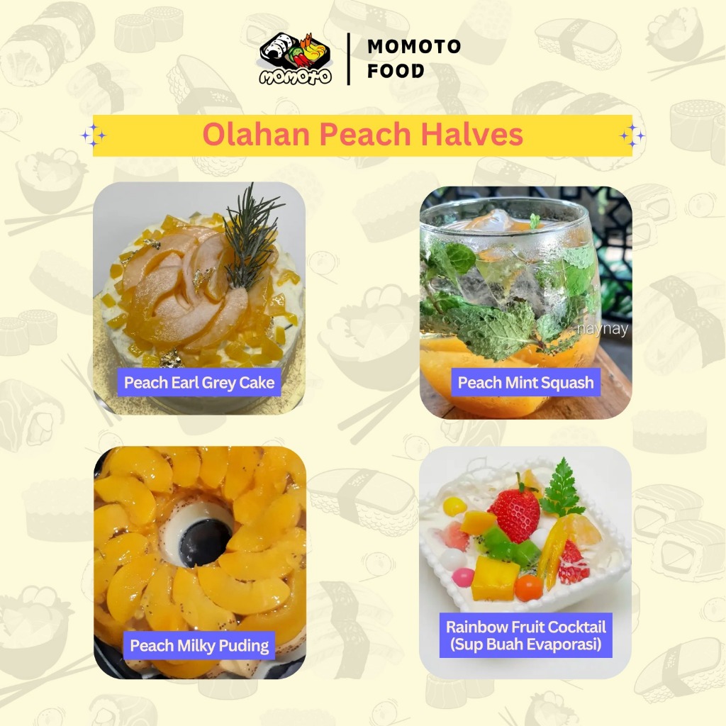 

Maknyuss1 My Select Buah Persik Kaleng Peach Halves In Heavy Syrup Dalam Sirup Pudding Es 425 Gram