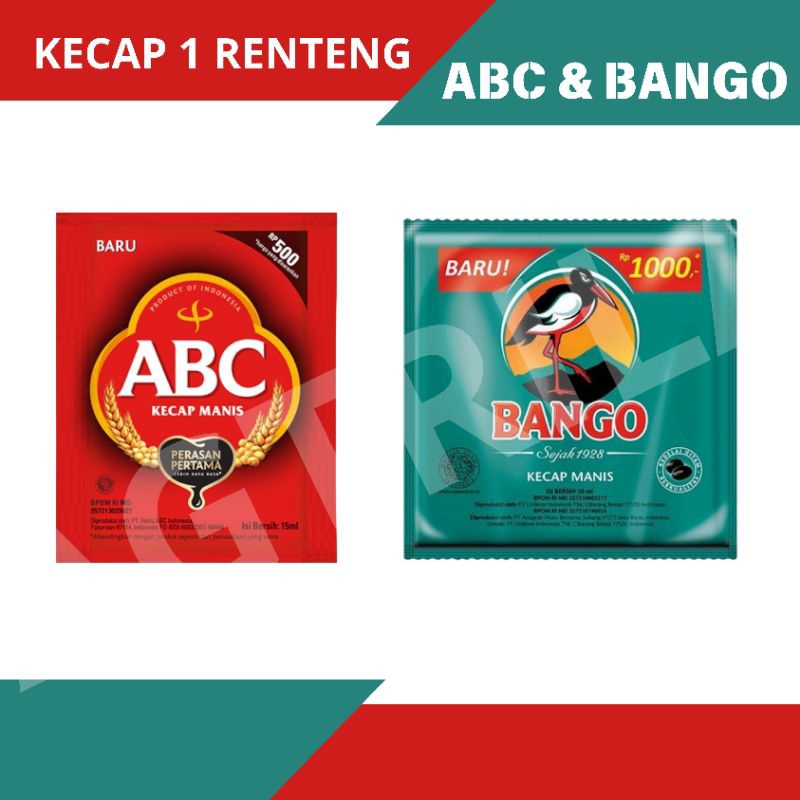 

Kecap Manis ABC BANGK , Kemasan Sachet, 1 renteng isi 12 pcs