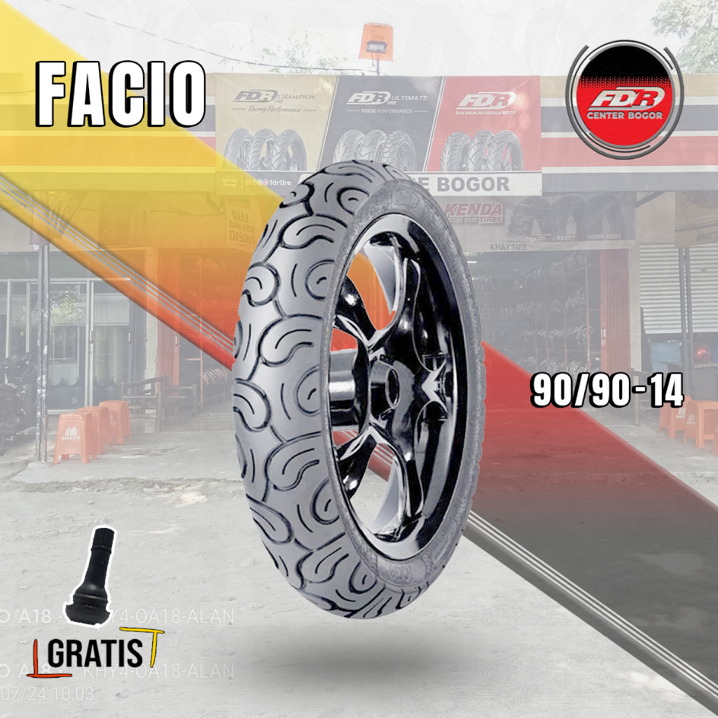 Ban Motor Matic FDR FACIO 90/90 Ring 14 Tubeless