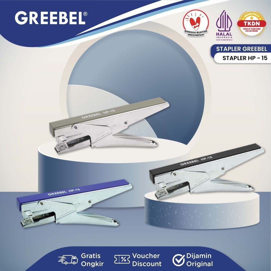 

Stapler Staples Jepretan Greebel HP-15 Hekter Pengokot Necis