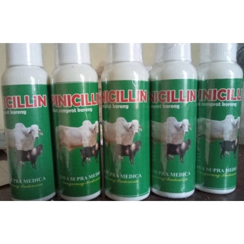 Pinisillin Spray Obat Semprot luka Ternak Obat Luka Sapi Semprot Luka Kambing