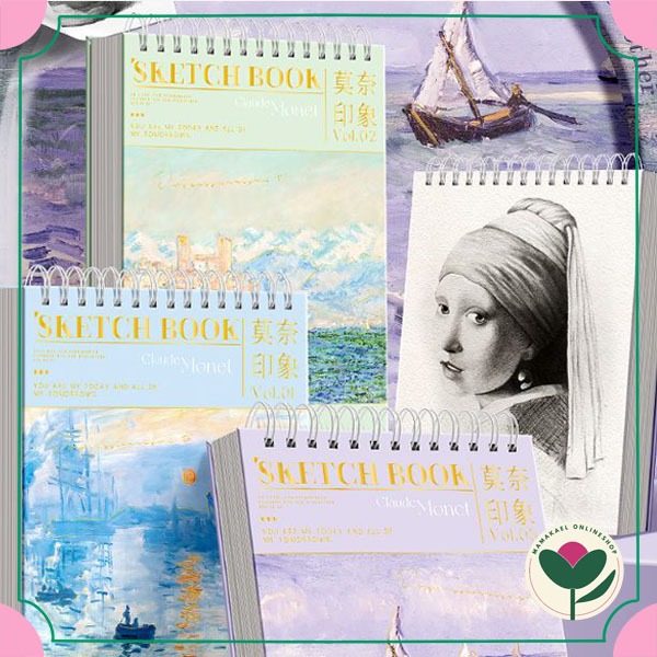 

Sketch book A4 claude monet aesthetic buku gambar sketsa MK1906