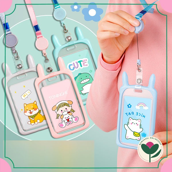

Gantungan lanyard name tag card holder cute gantungan kartu nama lucu MK1908