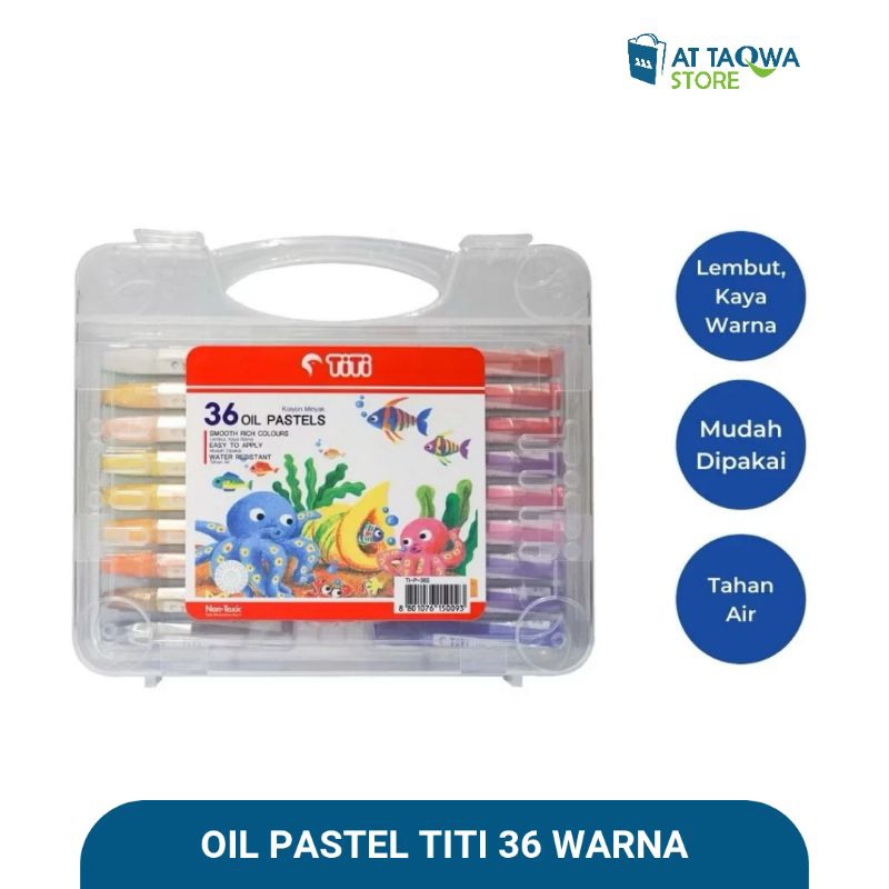 

Krayon Minyak / Oil Pastel TiTi 36 Warna TI-P-36S Non-Toxic