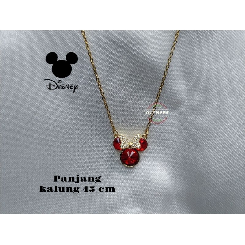 OLYMPUS.KALUNG WANITA PERAK 925 ORIGINAL DISNEY.ANTI KARAT.PANJANG 45 CM.