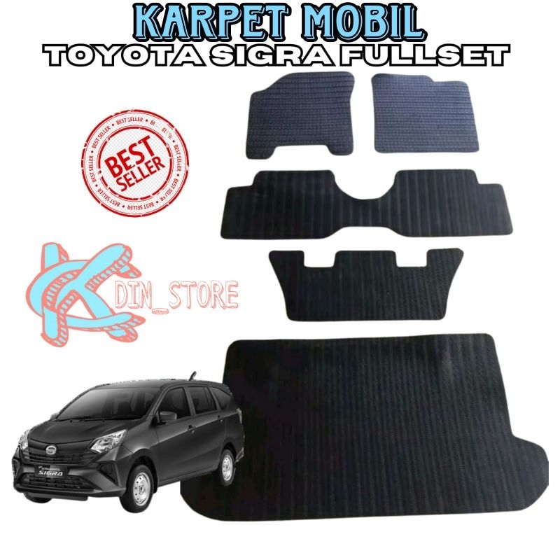 karpet mobil sigra full set / Karpet mobil Toyota sigra full set/ Matras alas kaki mobil Toyota Sigr