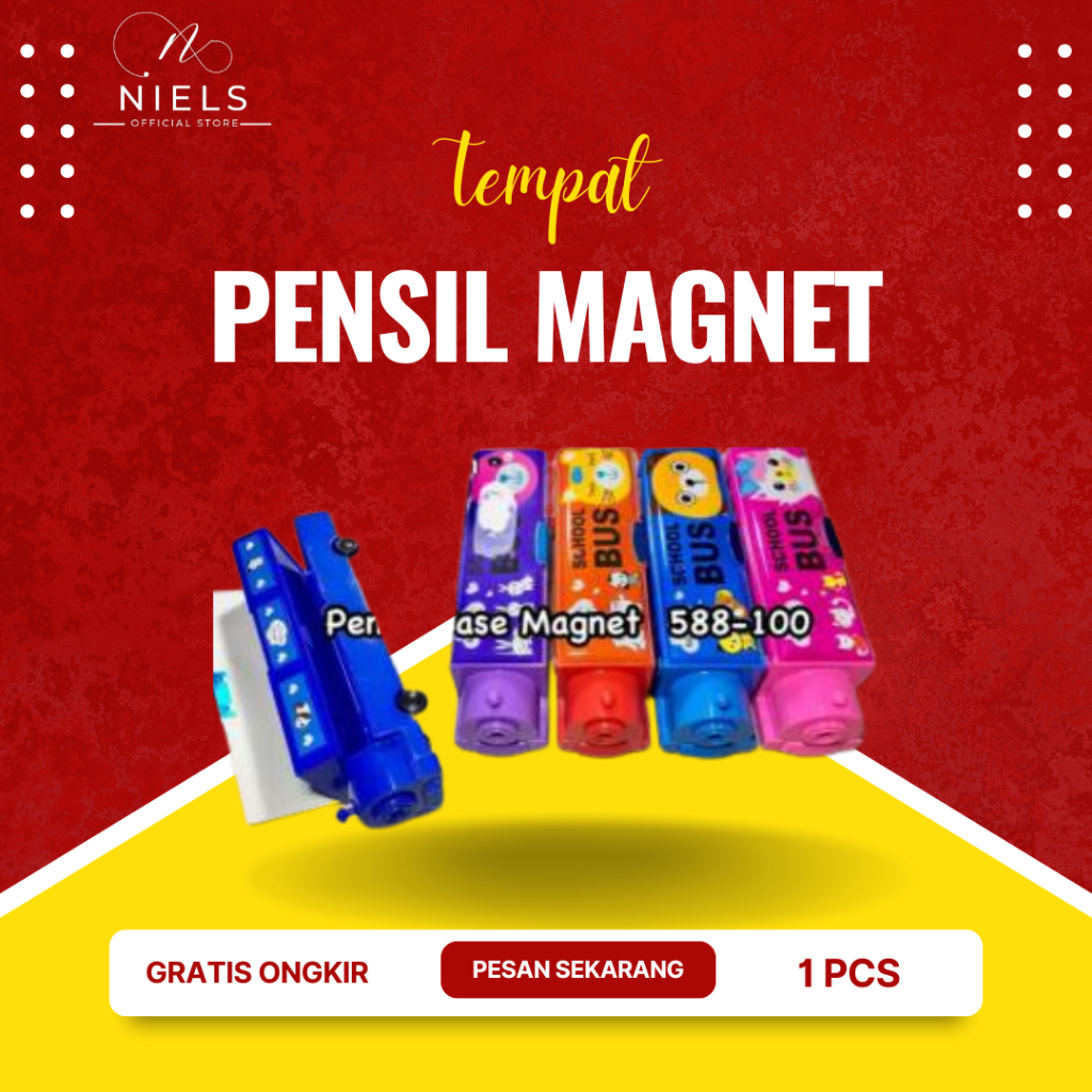 

Pencil Case/ Tempat Pensil Magnet 588-100