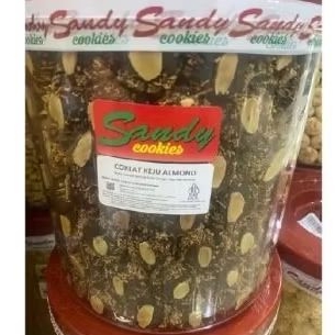 

coklat keju almod 500gr Sandy cookies spesial toples repack