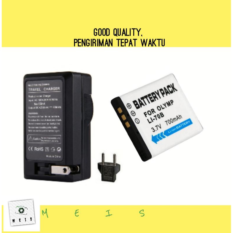 Baterai & Charger Olympus VG110 VG120 VG130 VG140 VG145 VG150 VG160 Batre Casan