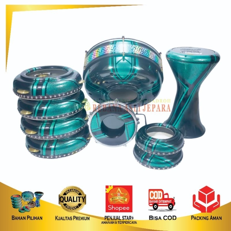 ALAT HADROH FULL SET DARBUKA 9 INCH