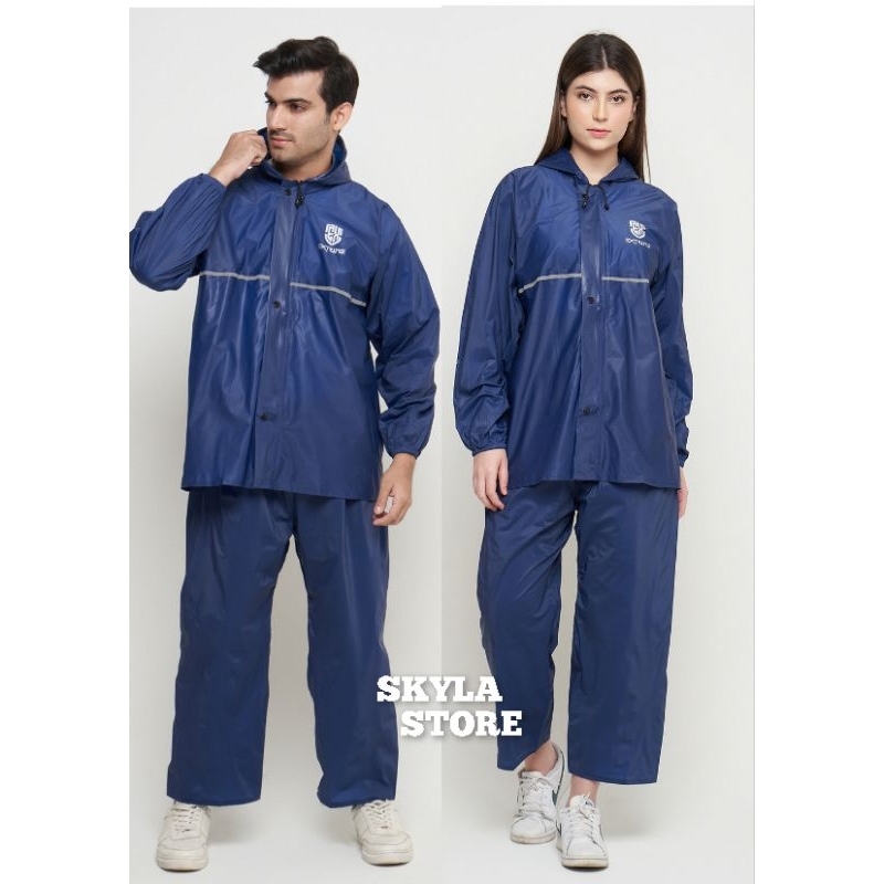 Jas Hujan Motor Extrime bahan tebal Original Full Press