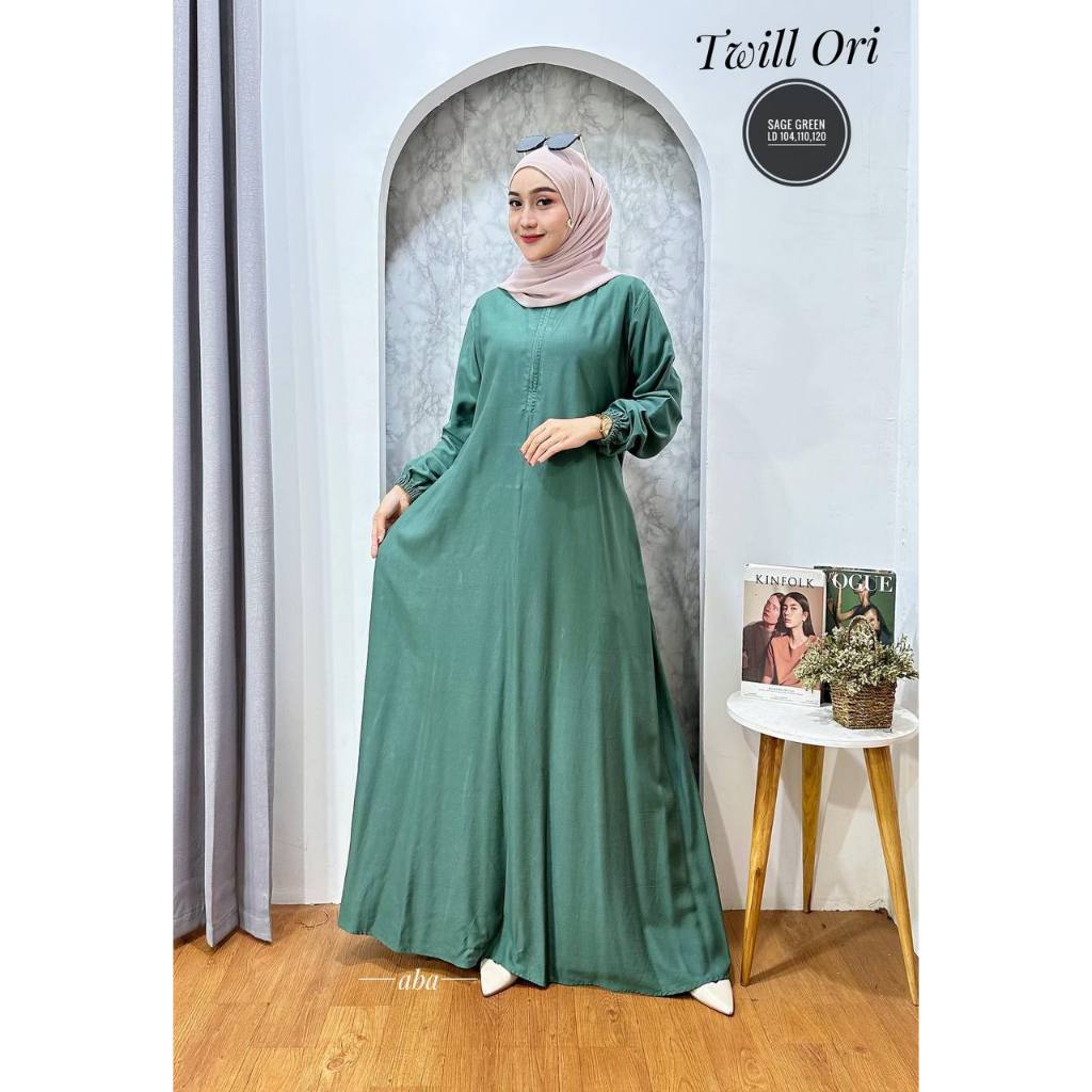 Murah Nikmatbatik - Gamis Putih - Gamis Polos Putih Bersih - Gamis Busui Kancing - Gamis Twill