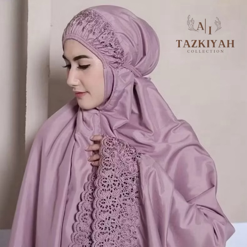 TAZKIYAH - Mukena Dewasa Khodijah Pasteleena Katun Premium Jumbo