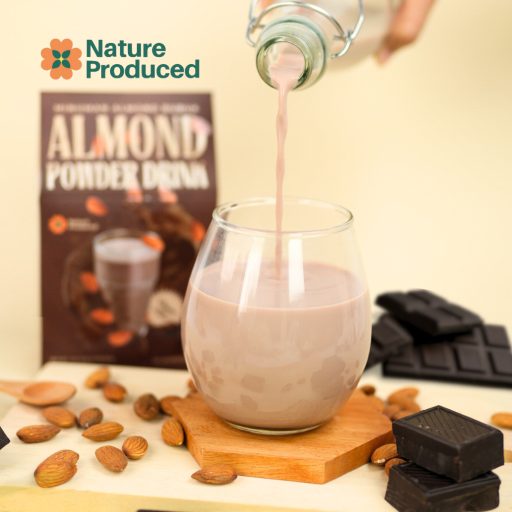 

Almond Milk Chocolate untuk ASI BOOSTER dan DIET by Nature Produced (Almond Powder Drink Organik - Non Dairy- HALAL) 160gr