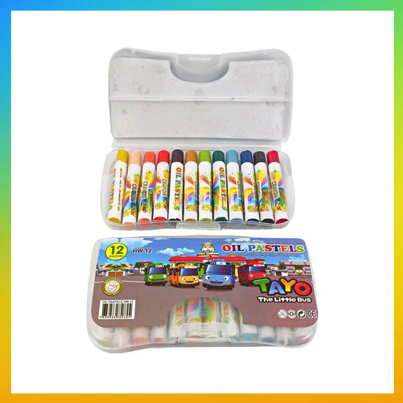 

Crayon Mini 12 Warna / Oil Pastel / Krayon Set Kecil Murah Anak Anak